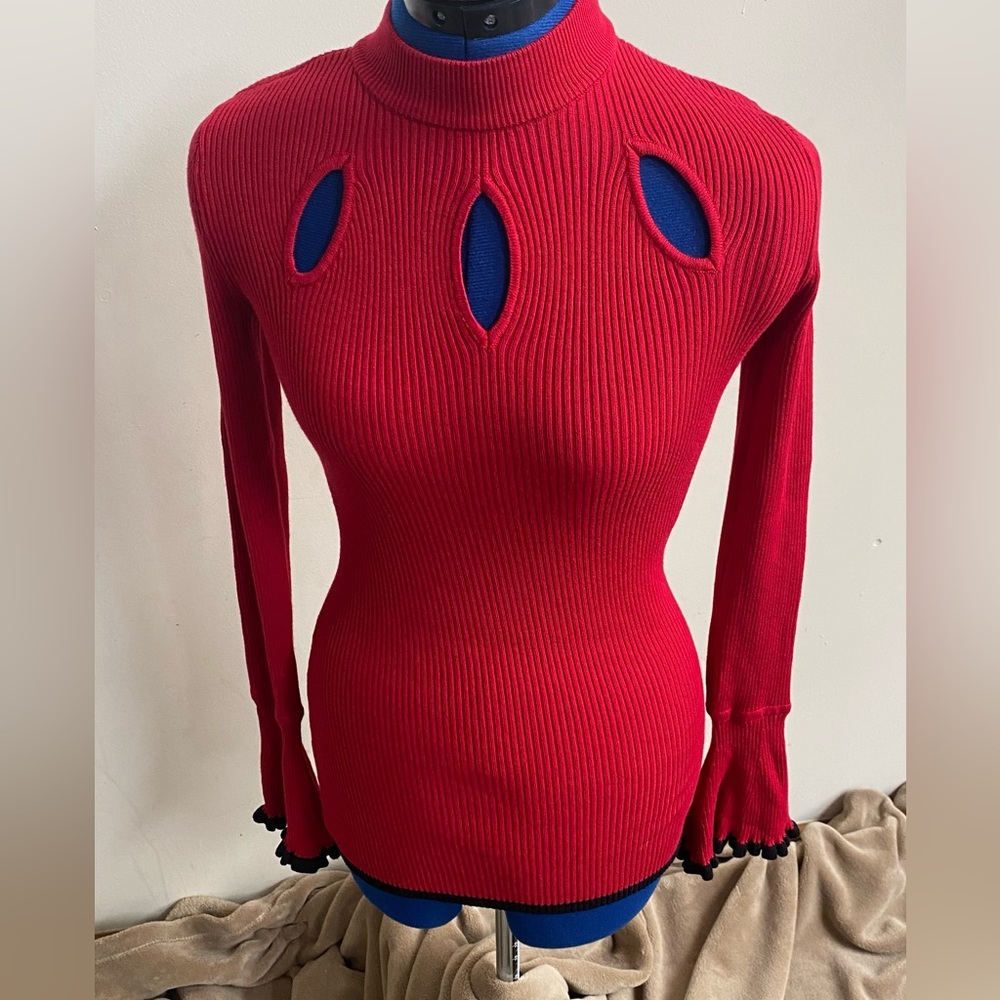 Candie’s extra small turtleneck cutout sweater. Like new.